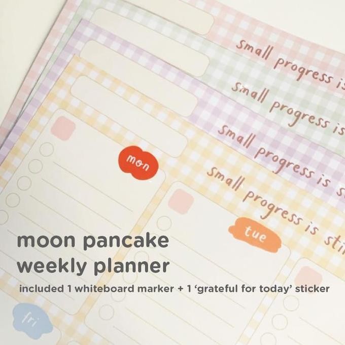 

Tersedia Moon Pancake Weekly Planner - Jadwal Mingguan Minimalis Planner Aesthetic