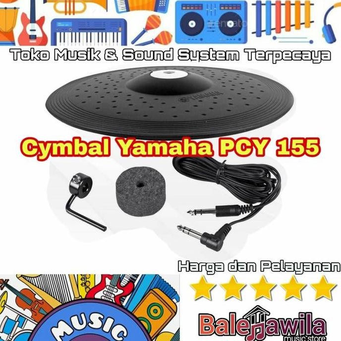Cymbal Yamaha Pcy 155 Pcy155 Cymbal Drum Elektrik 3 Zone Dtx