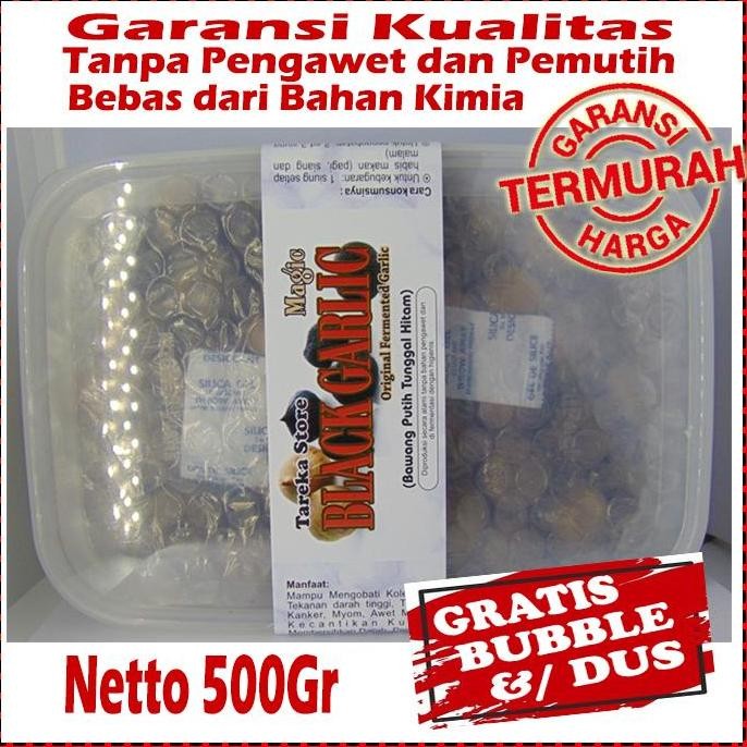

Diskon! Bawang Hitam Lanang 500gr Fermentasi Black Garlic Premium