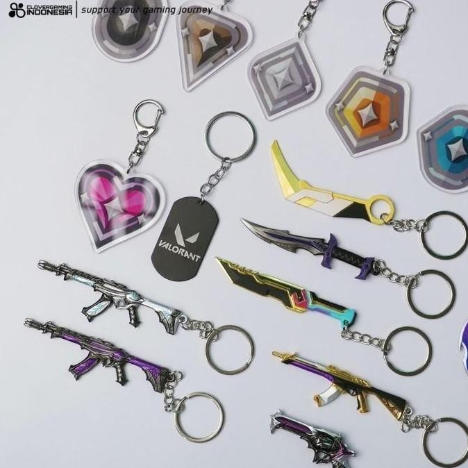 Promo Gantungan Kunci Valorant Weapon Keychain Aksesoris Senjata Gaming