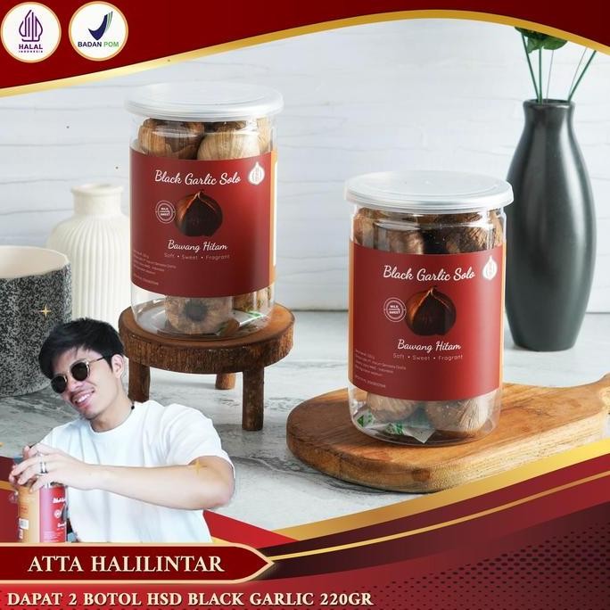 

Diskon! 2 Botol HSD Black Garlic 220gr - Bawang Hitam Premium BPOM