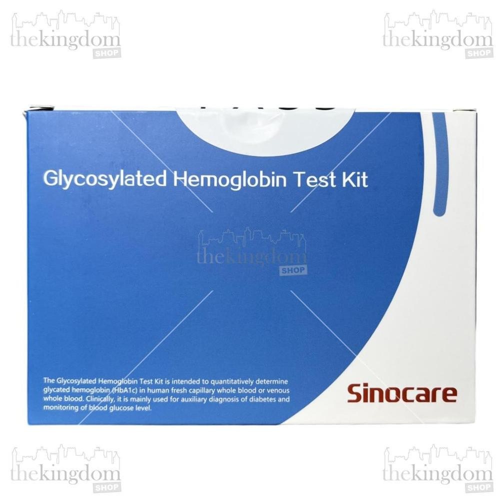 New // Sinocare Pch-50 Glycosylated Hemoglobin Hba1C Test Kit /30 Refill Strip Reagen Tes Cek Gula D