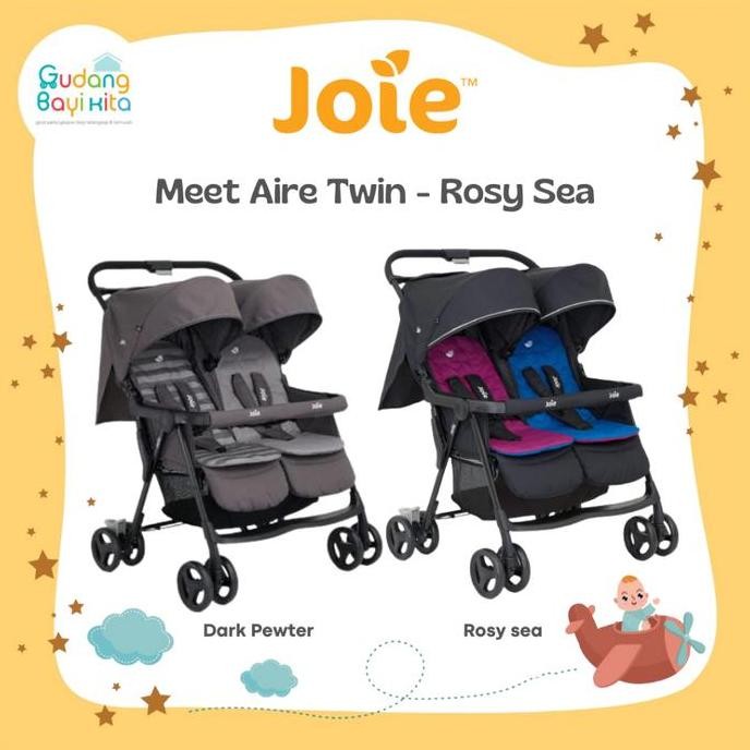 HARGA DISC - Joie Meet Aire Twin - Stroller Anak Kembar - Stroller Baby Twins