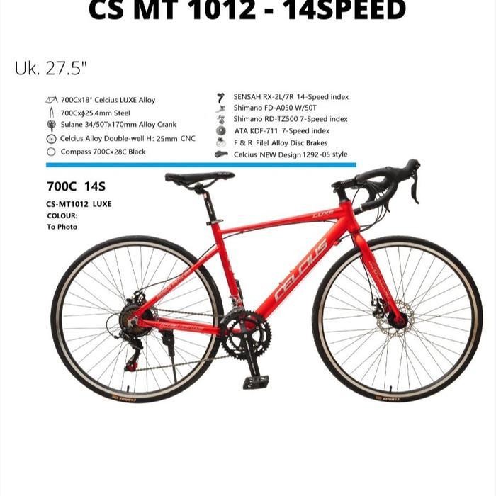 SO Sepeda Balap Roadbike 700c Celcius Luxe Alloy