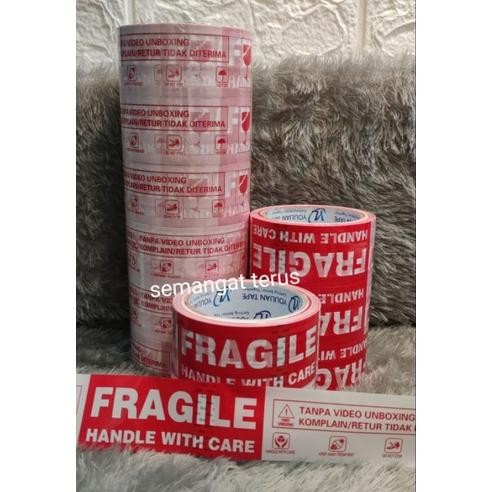 

Rd1- Lakban Fragile Merah Putih Bendeta Indonesia 46Mm*80Yard /Lakban Fragile+Video Unboxing Merah Putih Varias