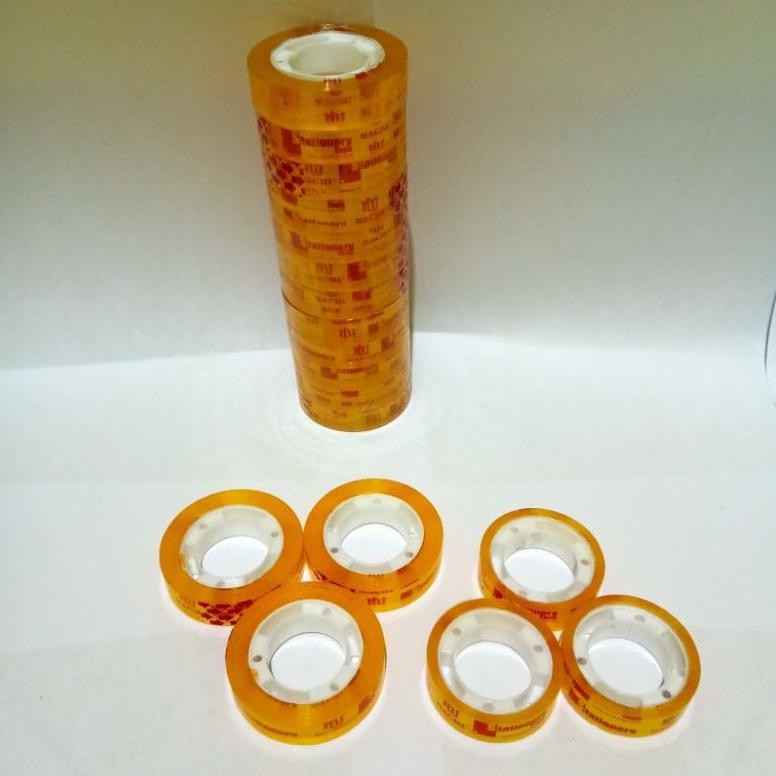 

Rd1- Satu Slop ( 12 Pcs ) Selotip Solatip Isolasi Bening Kecil Tebal Nachi 12Mm X 25M