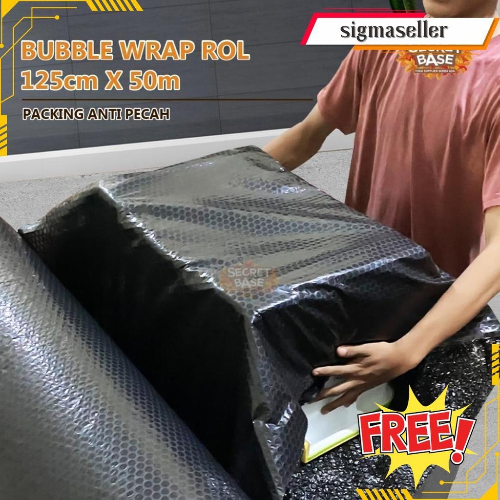 

(Gratis Ongkir) Bubble Wrap Rol 125Cm X 50M - Bubblewrap Packing Tebal Kuat Murah Berkualitas Gratis Ongkir