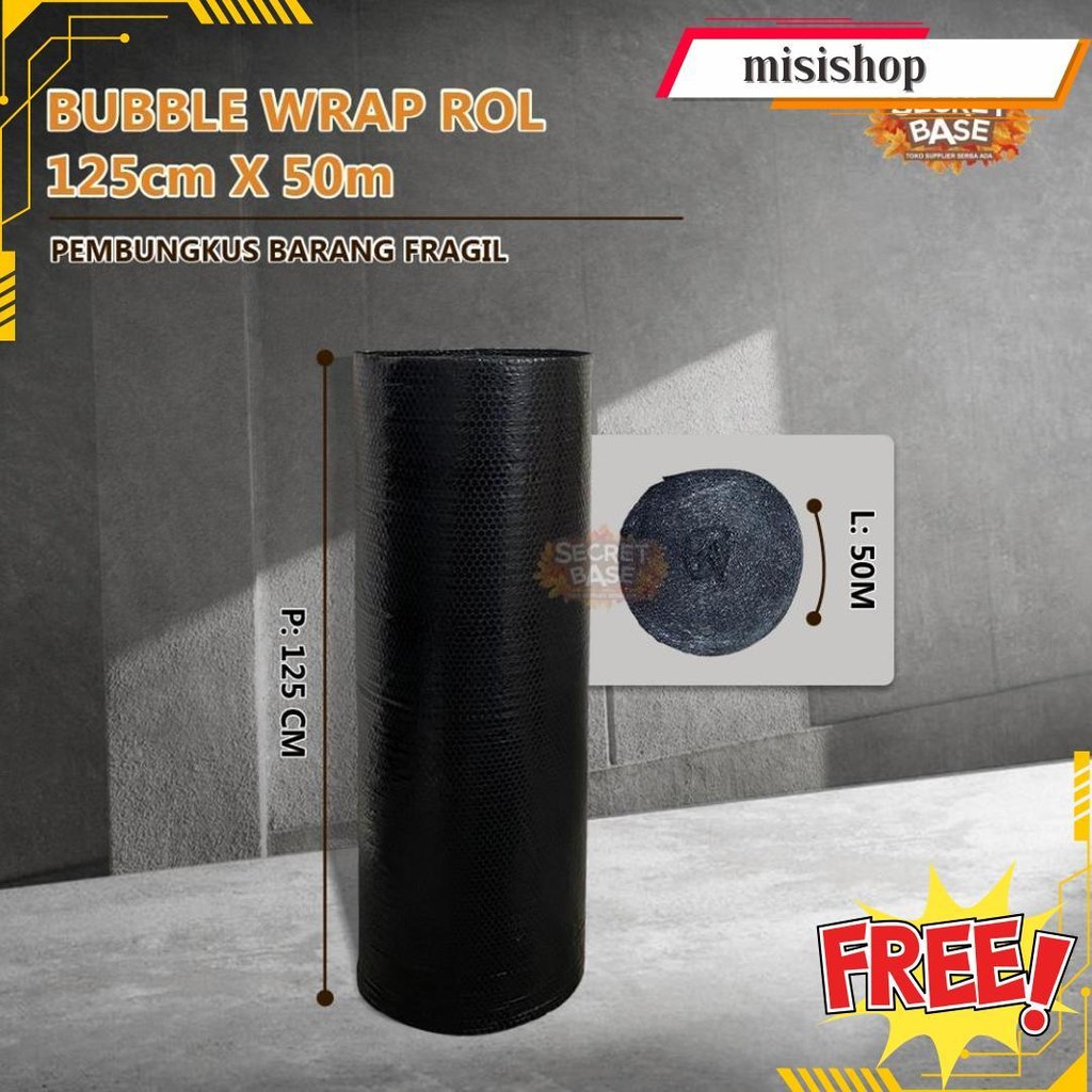 

(Gratis Ongkir) Bubble Wrap Rol 125Cm X 50M - Bubblewrap Packing Tebal Kuat Murah Berkualitas Siap Kirim