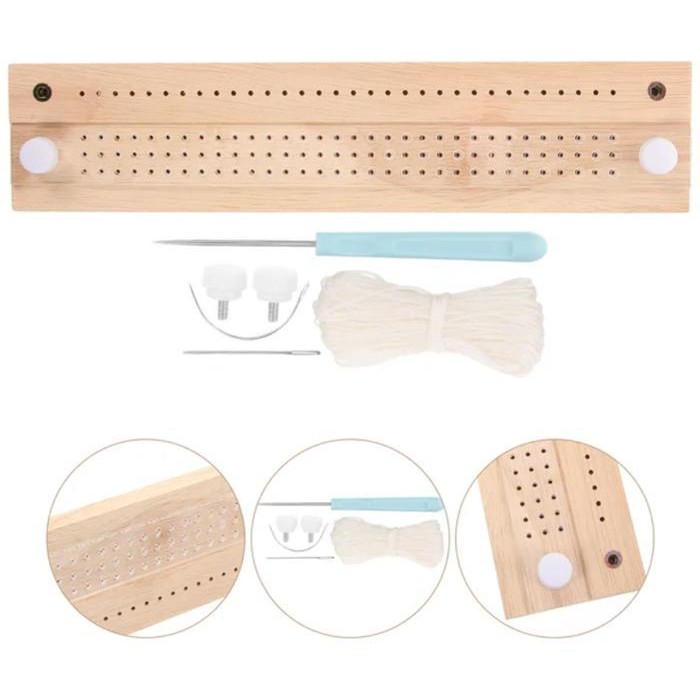 

MT LovelyCraftStore | 1set Alat Penjilid Buku Book binding Supplies BB Starter Tools Set with Straight Curved Needle, Waxed Thread, awl for Planners Scrapooking Pages Manual Binder