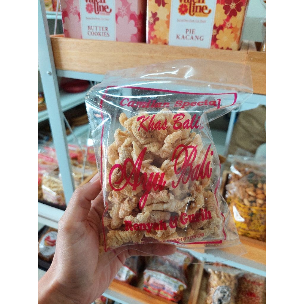 

Keripik Ceker Ayam Ayu Bali 100gr Khas bali