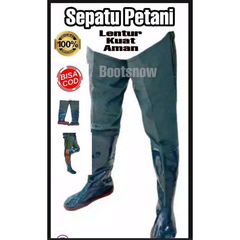 DF299>> Sepatu petani panjang Sepatu sawah berkwalitas boot petani boots sawah sepatu serbaguna ap b