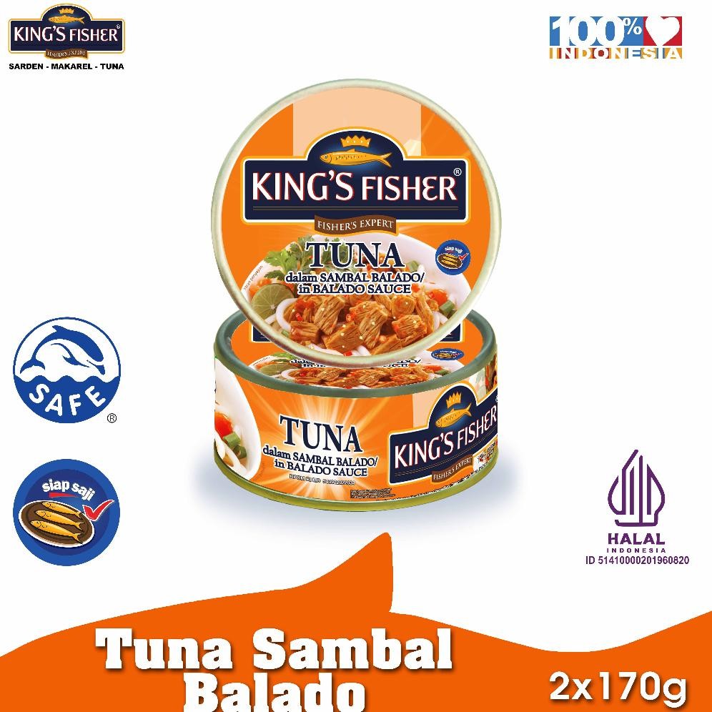 

NO_MORE Paket 2 pc King's Fisher Tuna Sambal balado Daging Tuna Makanan Kaleng