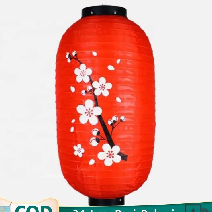 Lampion Jepang Lampion Lonjong Merah Putih Lampion Kapsul Lampion Jepang Gantung Dunakan Restoran Je