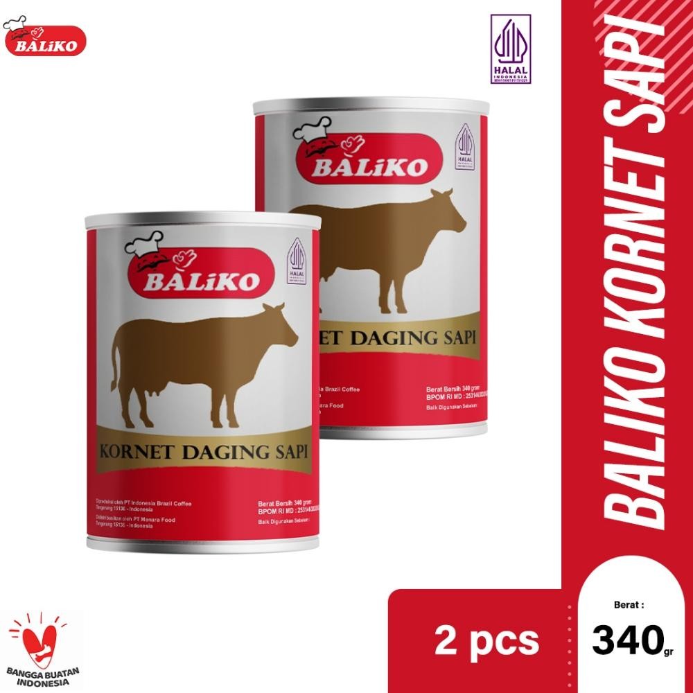 

NO_MORE Baliko Kornet Daging Sapi Premium 340gr - Isi 2pcs