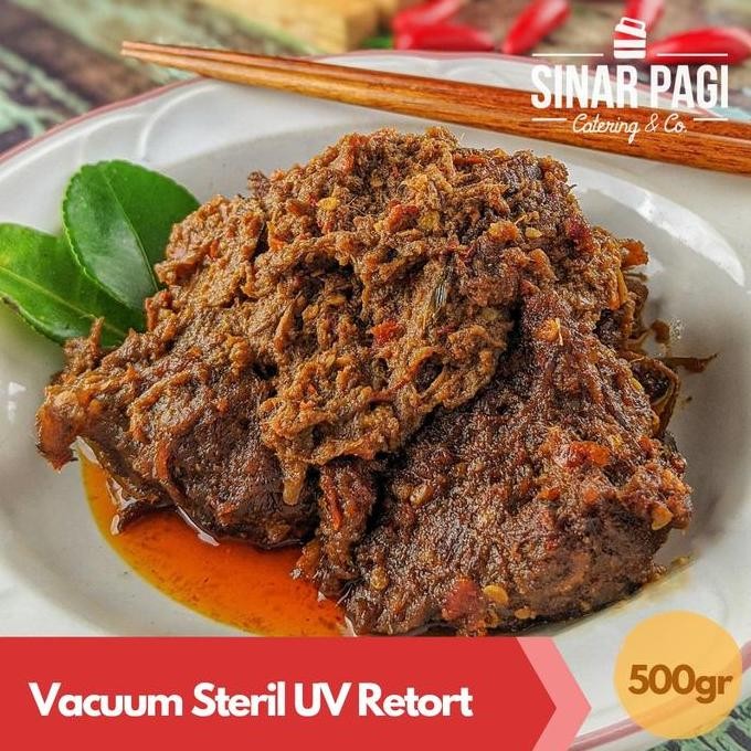 

RENDANG SAPI PREMIUM SINAR PAGI (Kemasan Vacuum Steril Tahan Lama) ZS