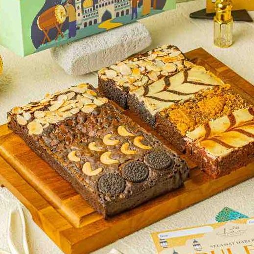 

Brownies Fudgy Dark Chocolate Chan Patisserie Size 20X10Cm