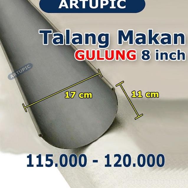 Talang Pakan Makan Gulung 8 Inch Talang Air Oval Pvc 8" Setengah Lingk -Gratisongkir