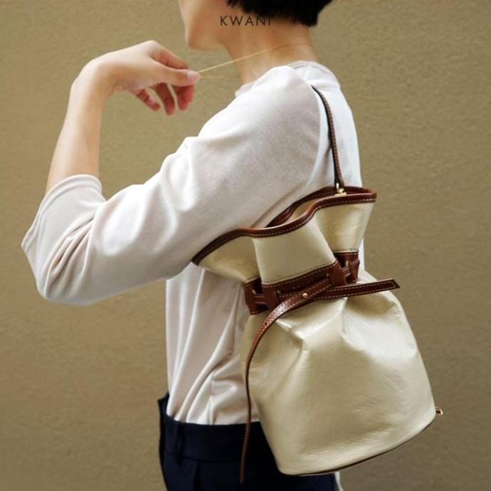 Kwani Celeb Patent Bucket Bag Shoulder