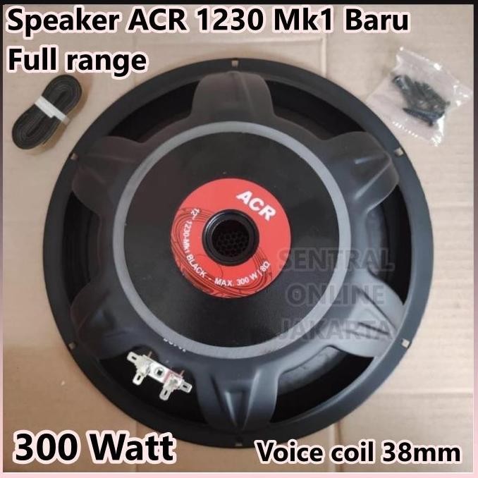 Terlaris Speaker Woofer Full Range 12In 12 Inch Acr 1230 Mk1 Black Speaker Acr 1230 Mk1 Black Salon 