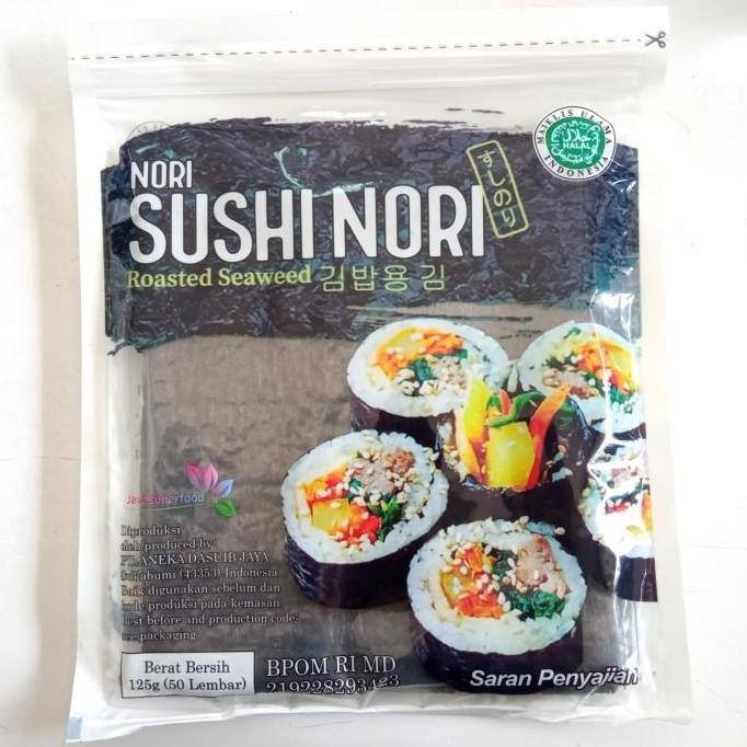 

Produk Baru!! Sushi Nori Rumput Laut Kering 50 Lembar Seaweed Roll Halal