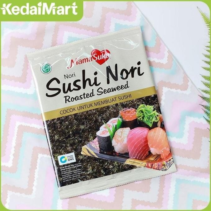

Produk Baru!! Sushi Nori Mamasuka 20g | Rumput Laut Kering Halal untuk Bento