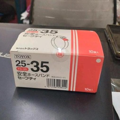 Klem Toyox Fs-35 25-35 Isi 10 Pcs Hose Cleamp Toyox