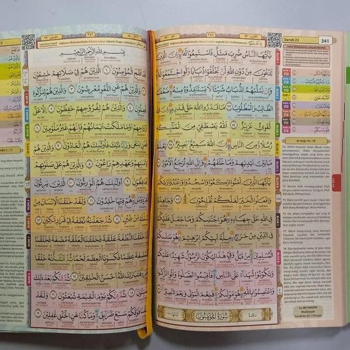 

Al-Quran Hafazan 8 Blok Warna Gratis Request Custom Nama Perkata Latin A5 Terjemahan Tajwid Warna CS