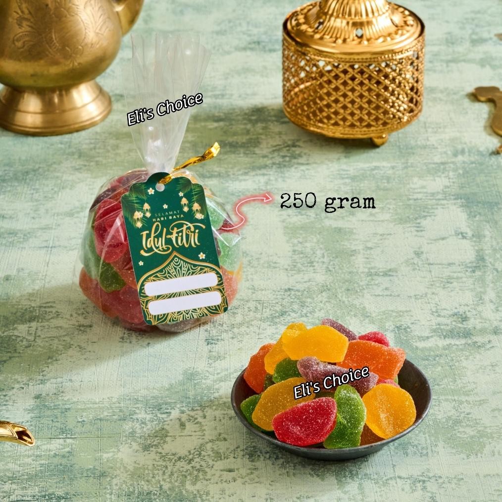 

Original Bingkisan Mini Hampers Snack Ramadhan Lebaran Idul Fitri Jelly Buah Malaysia Halal 125Gr Dan 250Gr Cod