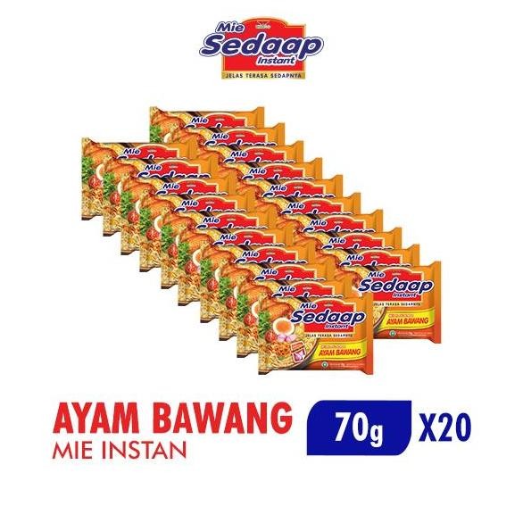 

Sedaap Mie Instan Ayam Bawang 70 gr x 20 pcs GM