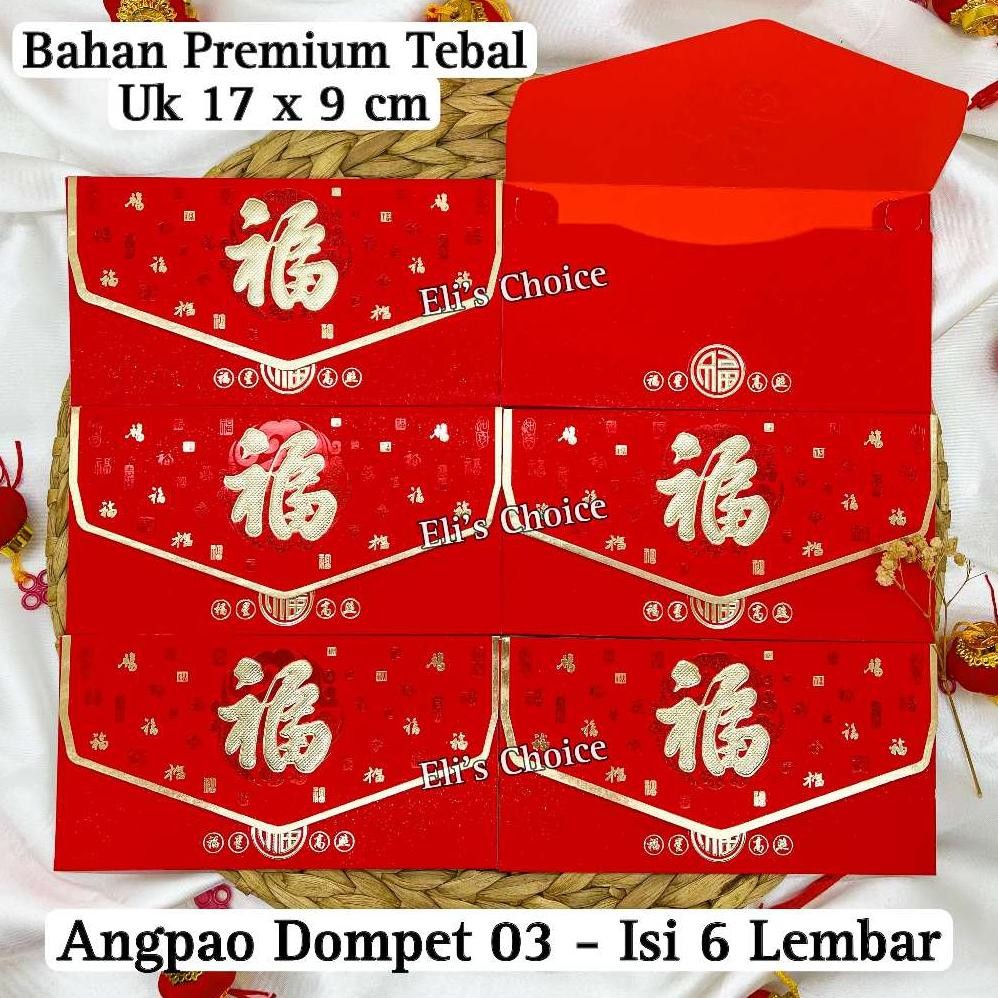 

Termurah [Dompet] Angpao Dompet Fuk Sincia Imlek 2025 / Kertas Amplop Angpau Hong Bao Premium / Fung Pau Dompet Isi 6 Termurah Ready Stock Cod