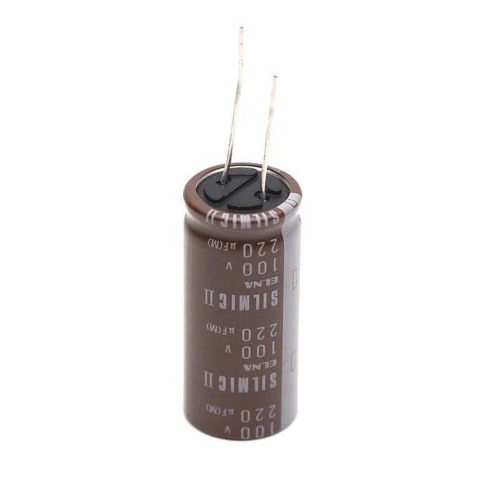 Elna Silmic Ii 220Uf/100V Rfs-100V221Mk9#5 Audio Capacitor New Stok