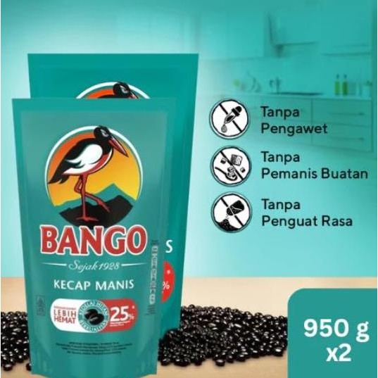 

Promo Bango Kecap Manis Pouch 950g Twinpack Exclusive