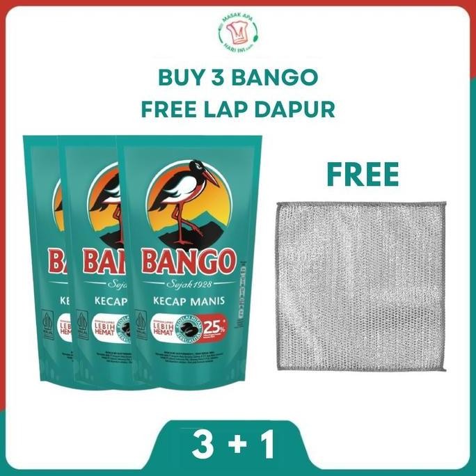 

Promo Bango Kecap Manis Pouch 950g Paket 3 Bonus Lap Dapur