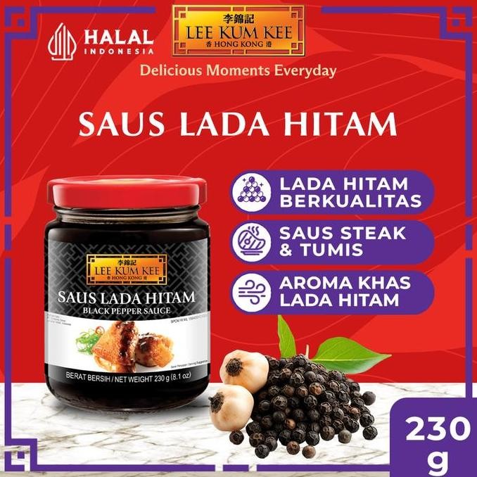 

Promo LEE KUM KEE Black Pepper Sauce 230gr - Saus Lada Hitam Premium