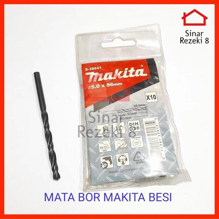 MPS Mata Bor Besi MAKITA 2 3 4 5 6 8 Bit Hole Saw Pelubang Kayu Aluminium