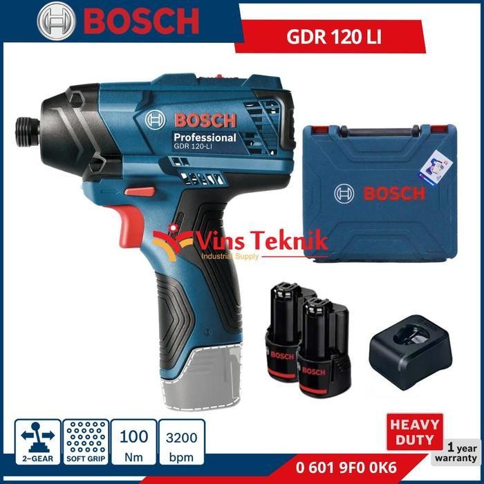 MPS Mesin Bor Obeng Impack Driver GDR120LI BOSCH GDR 120 LI