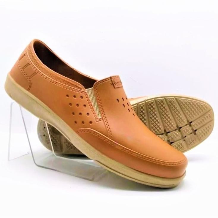 DF201>> Sepatu PantofelPria ATT AWK 557 Hitam - Coklat Muda -Coklat Tua