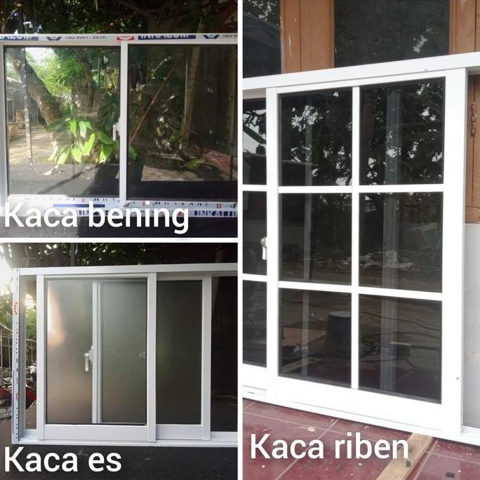 Kusen Jendela Aluminium 1 Set Lengkap 40X60 Kamar Mandi Kualitas Premium