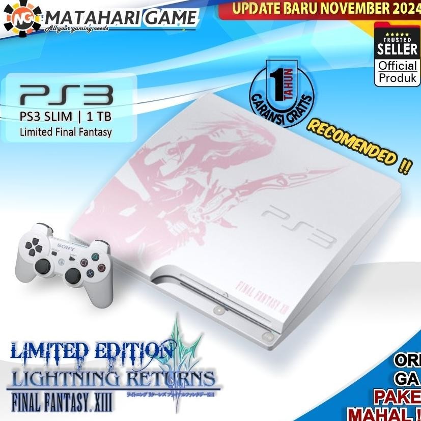 PS3 Slim LIMITED EDITION Final Fantasy 500GB Sony CFW VoID Grade A aSt