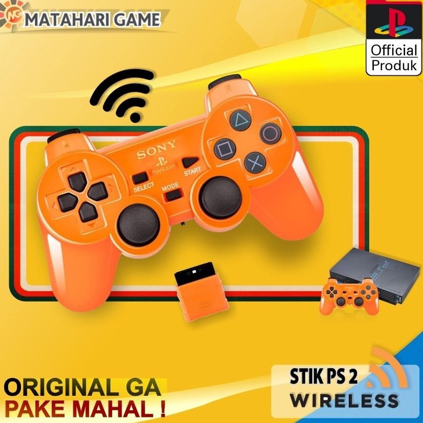 Stik Stick PS2 Wireless - Stik PS2 Wireless Original SONY Dualshock Getar aSt