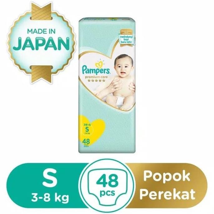 Pampers Premium Care Popok Perekat Tape S48 S-48 S 48