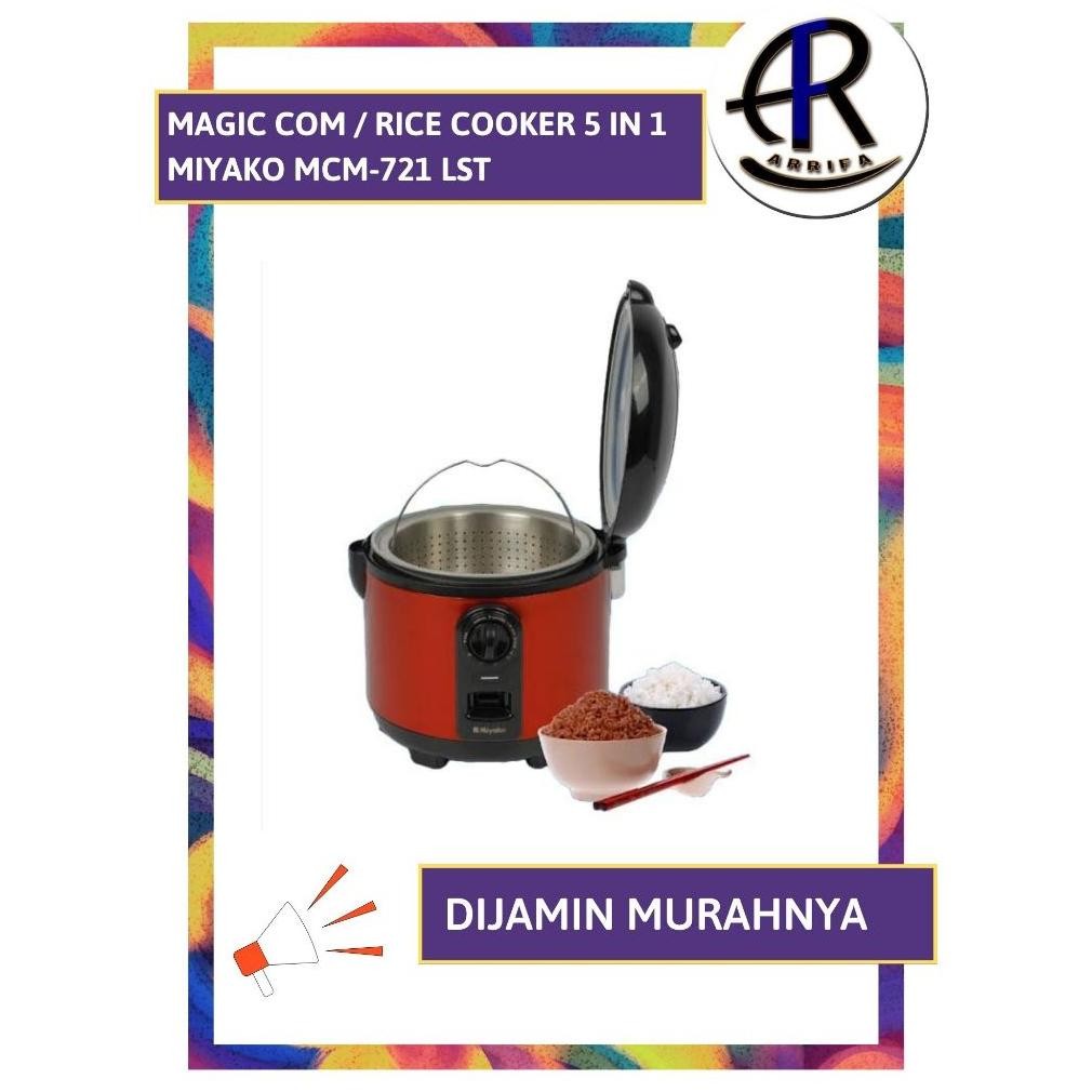 Original Miyako Magic Com 5 in 1 Low Sugar Ukuran 1,8 Liter - Tipe MCM 721 LST aSt