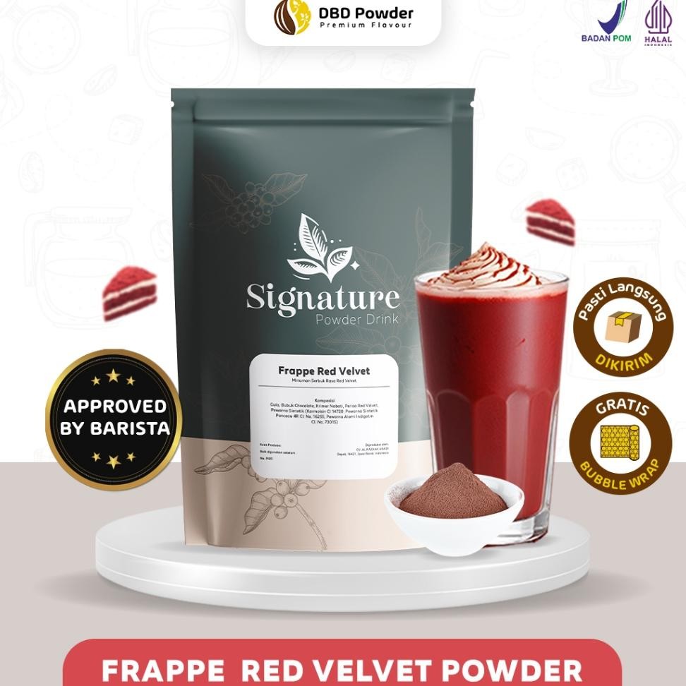 

Powder Frappe Red Veet Bubuk Minuman Red Veet