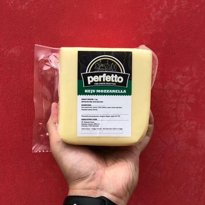 

Keju Mozzarella Block 1KG (Perfetto) - HALAL KA