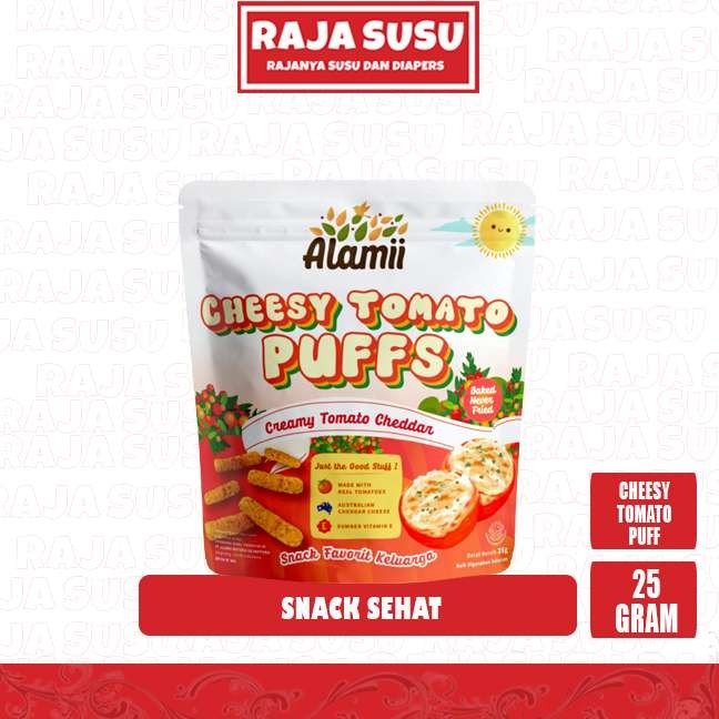 

ALAMII CHEESY TOMATO PUFFS 25 GR NEW - RAJA SUSU