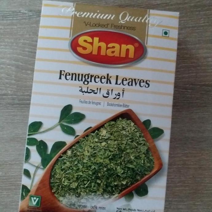 

Diskon! Shan Fenugreek Methi Leaves - Daun Kelabat Kering Rempah Masakan India Pakistan