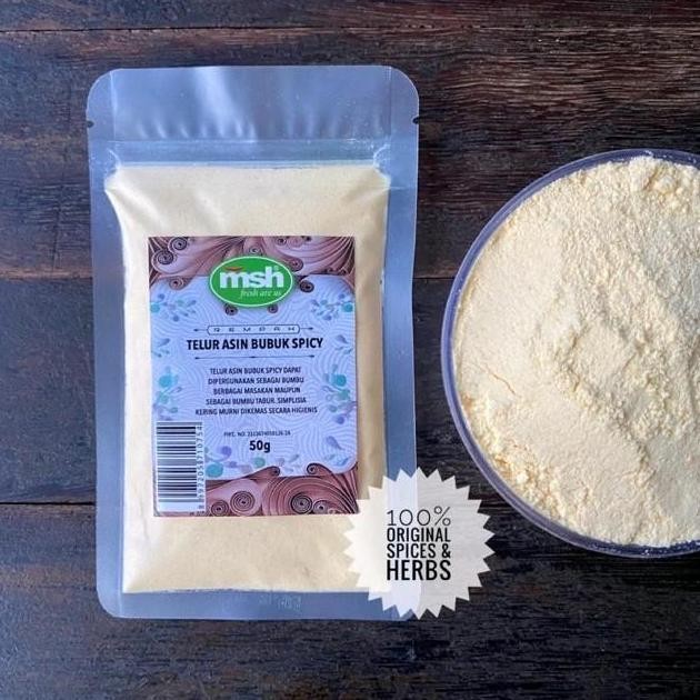 

Diskon! Telur Asin Bubuk Pedas 50 Gram - Spicy Salted Egg Powder Seasoning