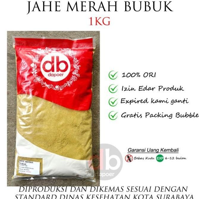 

Diskon! Jahe Merah Bubuk 1Kg - Bubuk Jahe Merah Murni 100% Herbal Hangat