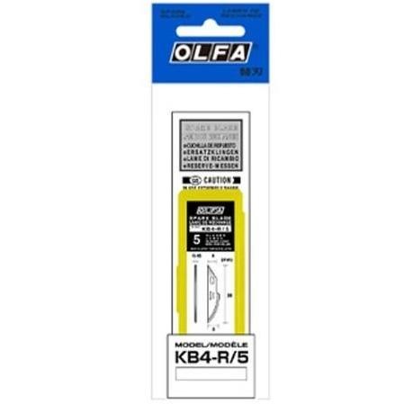 

Hot Sale! Olfa Refill Cutter Kb4-R/5 Spare Curved Art Blade For Ak-4 Isi 5 Pcs