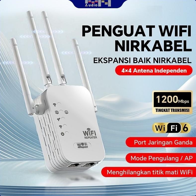 WiFi Repeater 4/6 Antenna / Penguat WiFi Jarak Jauh / WiFi Extender Jarak 500 meter / WiFi Repeater3